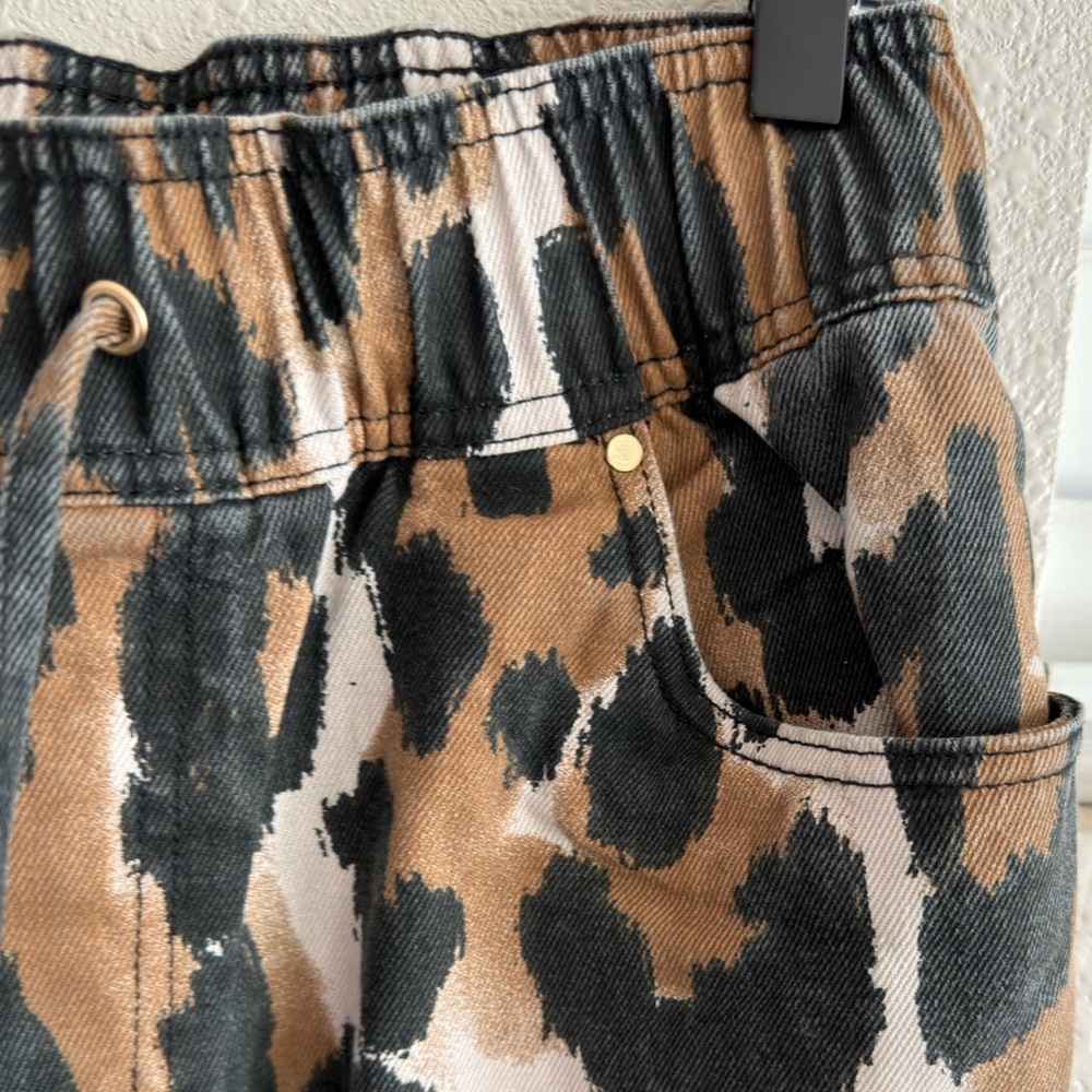 AJE Studio Sienna Wide Leg Jeans Animal Print - Picture 10 of 16
